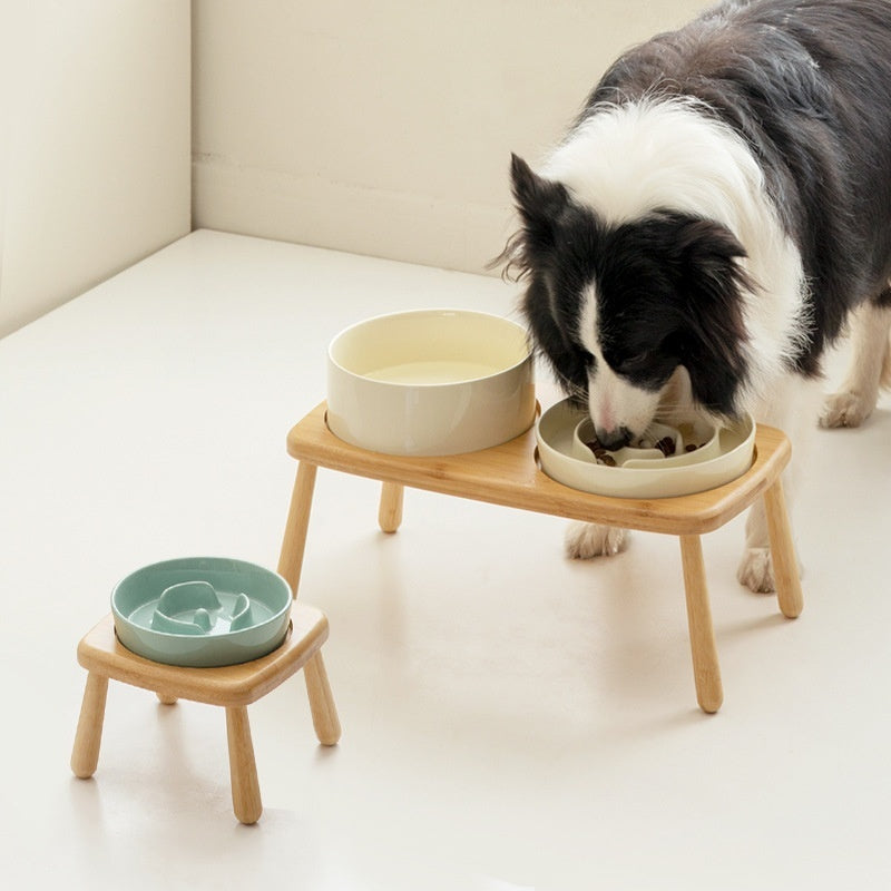 Ceramic Pet Slow-Feeding Anti-Choking Tip-Proof Bowl: The Ultimate Feeding Solution for Your Pets